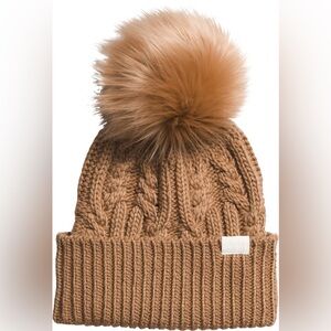 NWT The North Face Oh Mega Fur Pom Beanie